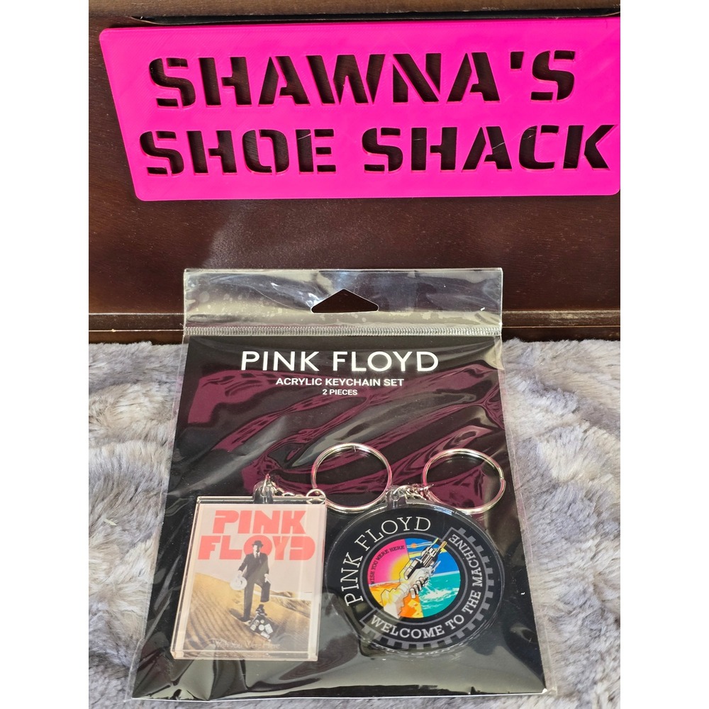 NWT Pink Floyd Keychain Set Multicolor Wish You Were Here Acrylic